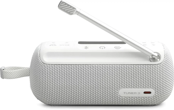 Портативна колонка JBL Tuner 3 з функцією FM-радіо White (JBLTUNER3WHT) - зображення 3