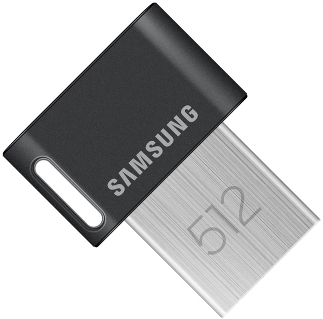 Pendrive Samsung Fit Plus 512GB USB 3.2 Gen2x2 Black/Silver (MUF-512AB/APC) - obraz 1
