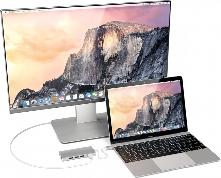 USB-хаб Satechi Type-C Multi-Port Adapter 4K with Ethernet V2 Silver (ST-TCMA2S) - зображення 5