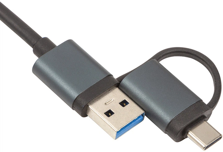 USB-hub PowerPlant USB 3.0 - 4 x USB 3.0 (CA913466) - obraz 4