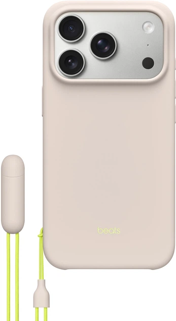 Etui plecki Apple Beats Kickstand Case with MagSafe and Camera Control do Apple iPhone 17 Pro Lime Stone (MGTN4) - obraz 1