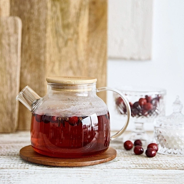 Заварювальний чайник Homla Saffron скляний 1 л (5902869932865) - зображення 5