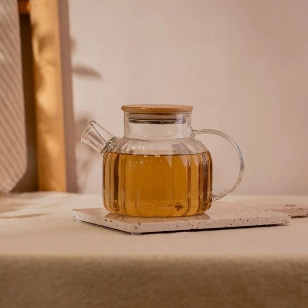 Заварювальний чайник Homla Saffron ребристий 1 л (5906496742606) - зображення 3