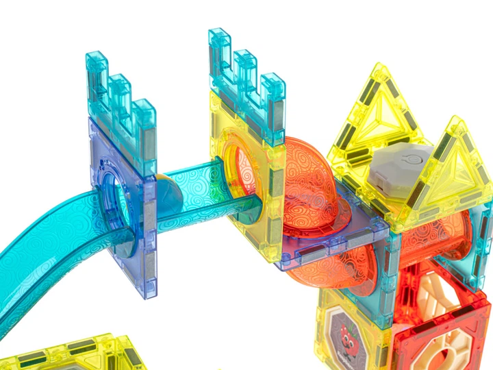 Klocki magnetyczne Dige Marble Tor Kulkowy Świecący 75 el. (5903039733350) - obraz 7