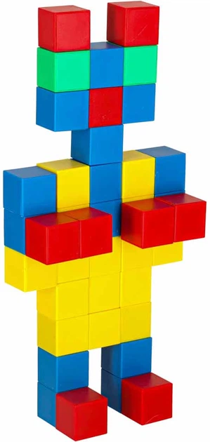 Klocki magnetyczne KIK Szescienne Kostka Szescian Figury Magnes 64 el. (5903039752689) - obraz 2