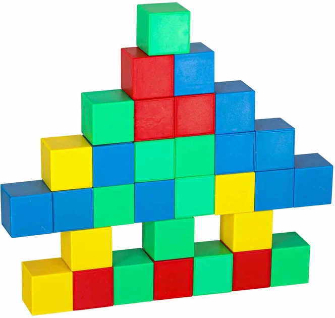 Klocki magnetyczne KIK Szescienne Kostka Szescian Figury Magnes 64 el. (5903039752689) - obraz 4