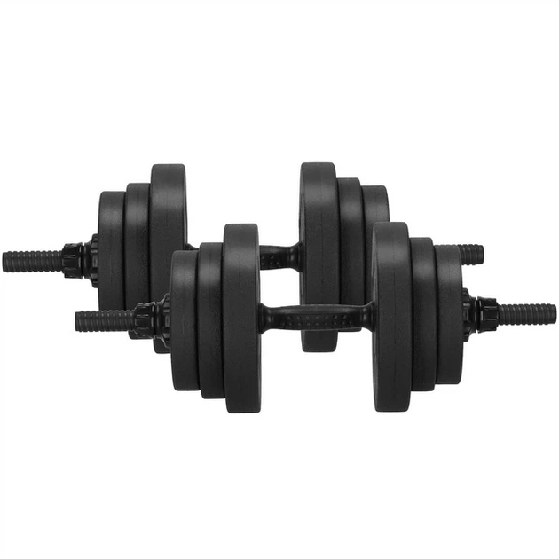 Zestaw regulowanych hantli Springos FA1671 gryf + kettle 20 kg (5907719490694) - obraz 2