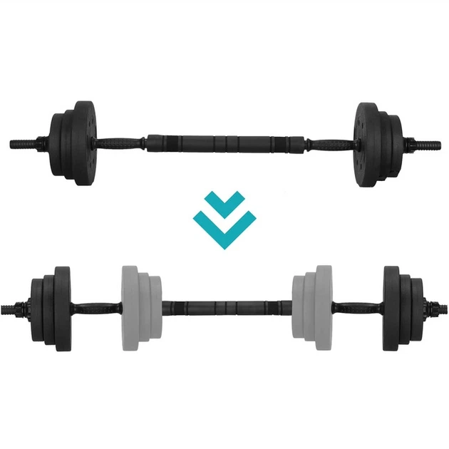 Zestaw regulowanych hantli Springos FA1671 gryf + kettle 20 kg (5907719490694) - obraz 9