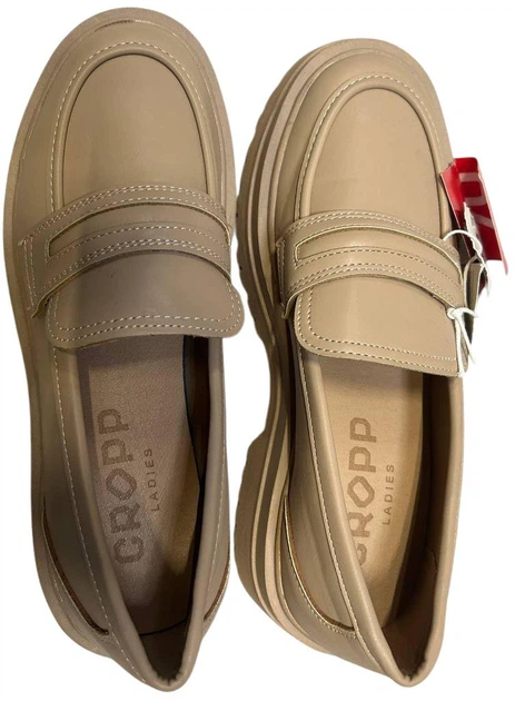 Loafersy damskie Cropp 6213M-80X 38 24.7 cm Beżowe (5904620384302) (955555902383940) - Outlet - obraz 4