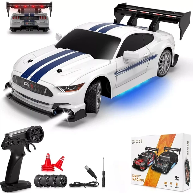 Дрифт машинка на радиоуправлении Mustang 4WD (8602W) Белый - Фото 1 Дрифт машинка на радиоуправлении Mustang 4WD (8602W) Белый - изображение 1