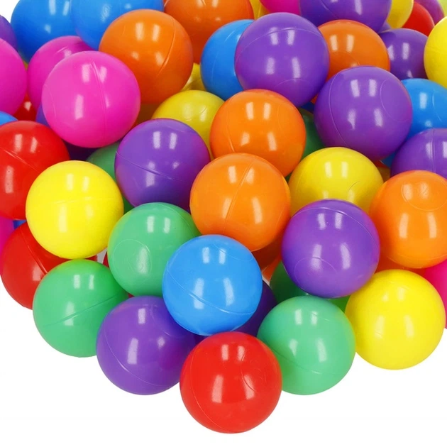 М’ячики для гри Springos для манежу або сухого басейну кольоровий мікс 200 шт KG0020 (5907719461908) - зображення 13