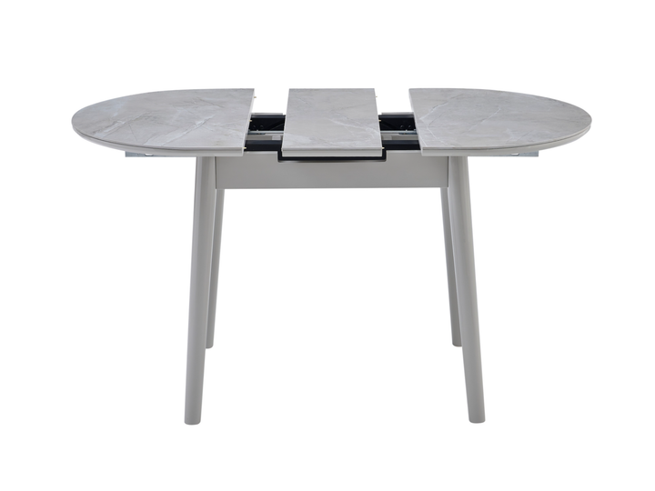 Стол обеденный раскладной 75х95(+25) TM-85-1 Vetro Mebel Калакатта мрамор/Серый (керамика+МДФ/дерево) (TM-85-1-calacatta-marble/grey) - изображение 3