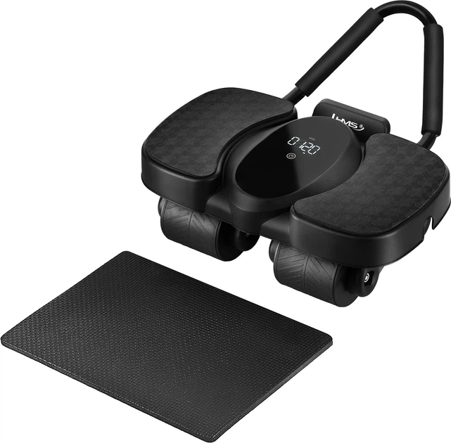 Automatyczne koło HMS do ćwiczeń mięśni brzucha z podparciem i wyświetlaczem KA40 (5908261685361) - obraz 3