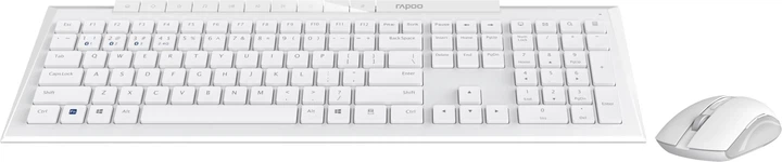 Комплект бездротовий Rapoo 8210M Wireless/Bluetooth White - изображение 4