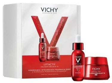 Zestaw do pielęgnacji twarzy Vichy Liftactiv Collagen Specialist serum 30 ml + krem na dzień 50 ml (5905076872672) - obraz 1