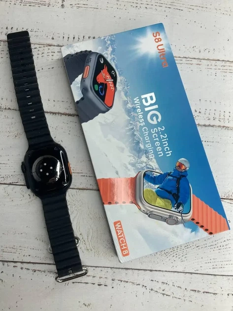 Смарт - часы Smart Watch S8 Ultra 8-го поколения с AMOLED-дисплеем, Black (sws8b) - Фото 3 Смарт - часы Smart Watch S8 Ultra 8-го поколения с AMOLED-дисплеем, Black (sws8b) - изображение 3