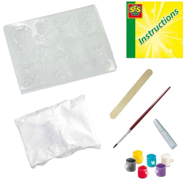 Креативний набір Ses Creative Гіпсові зліпки Милі фігурки Fantasy (8710341013424) - зображення 2