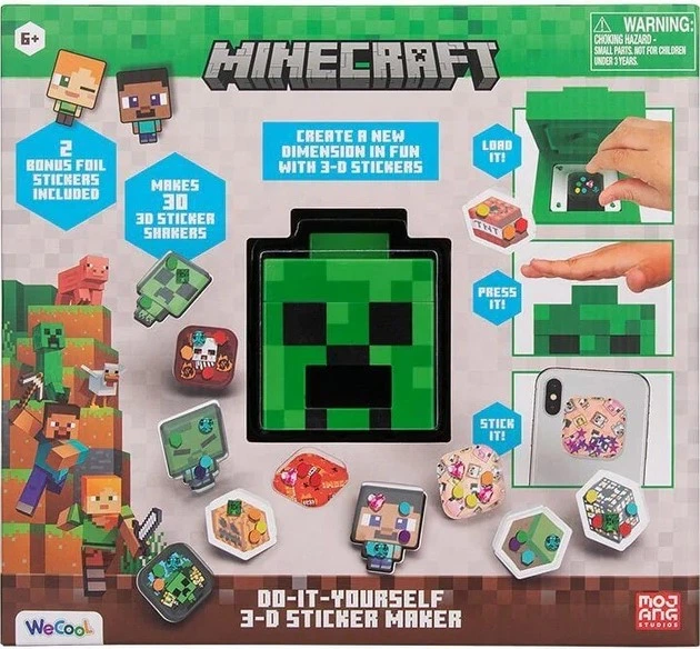 Набір для створення наліпок Wecool Minecraft 3D Sticker Maker (5056577751338) - зображення 1