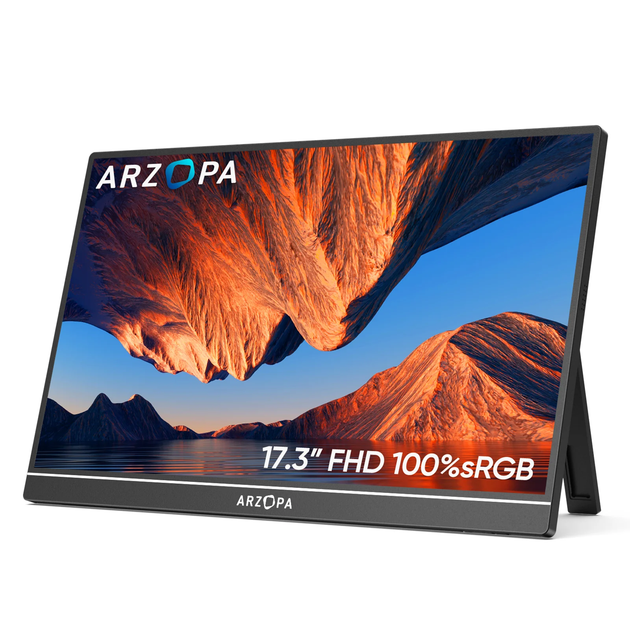 Портативний монітор Arzopa A1M black 17.3" 1920x1080 60 Гц - Фото 1 Портативний монітор Arzopa A1M black 17.3" 1920x1080 60 Гц - изображение 1