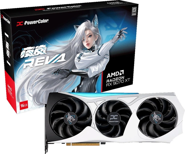 Karta graficzna Powercolor PCI-Ex Radeon RX 9070 XT Hellhound OC Reva Edition 16GB GDDR6 (256bit) (3010/20000) (HDMI, 3 x DisplayPort) (RX9070XT 16G-L/OC/REVA) - obraz 8