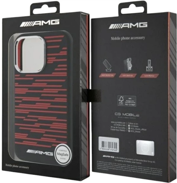 Панель AMG Silicone Graphics MagSafe для Apple iPhone 16 Pro Max Black (AMHMP16X24SSRRK) - зображення 8