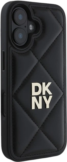 Панель DKNY Quilted Stack Logo для Apple iPhone 16 Black (DKHCP16SPQDSLK) - зображення 4