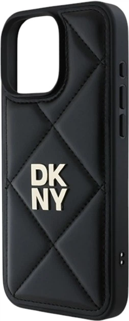 Панель DKNY Quilted Stack Logo для Apple iPhone 16 Pro Black (DKHCP16LPQDSLK) - зображення 6