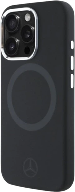 Etui Mercedes-Benz Silicone Tonal Logo MagSafe do Apple iPhone 16 Pro Black (MEHMP16L23SUTTK) - obraz 2