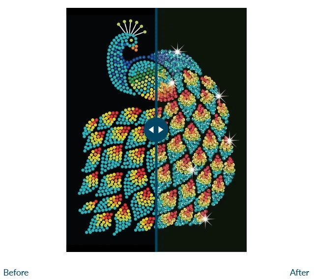 Набір для творчості Kitfix Sequin Art Peacock (5905935810272) - зображення 4