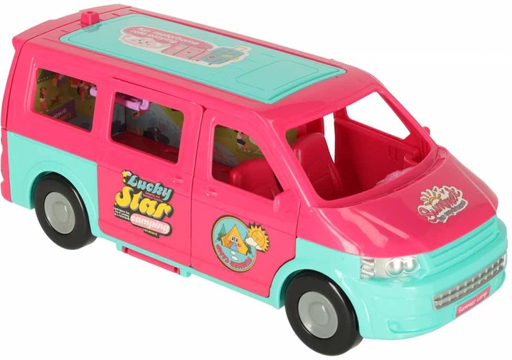 Składany kamper dla lalki z basenem i akcesoriami Pin Ming Toys Samochód dla lalek (5903039767690) - obraz 3