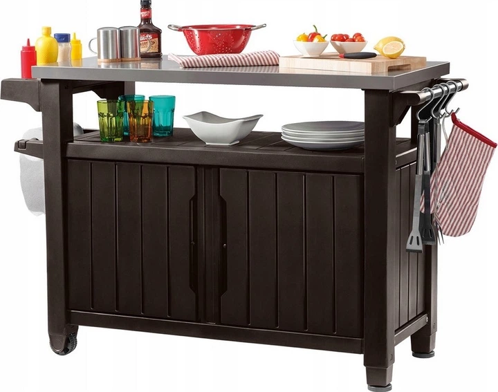 Стіл-буфет садовий для барбекю Keter Unity XL 134 x 88 см (230409) - зображення 11