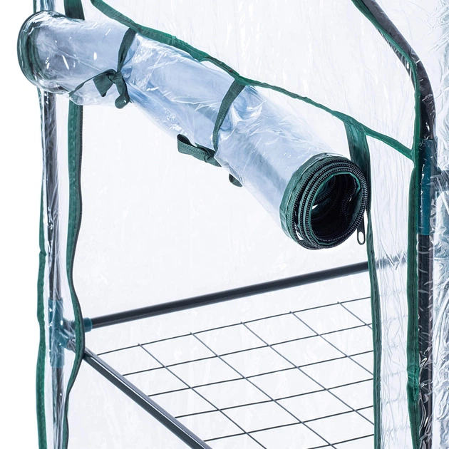 Szklarnia ogrodowa 4-poziomowa Kadax Salbris 170 x 68 cm Ciemnozielona (K11331) - obraz 5