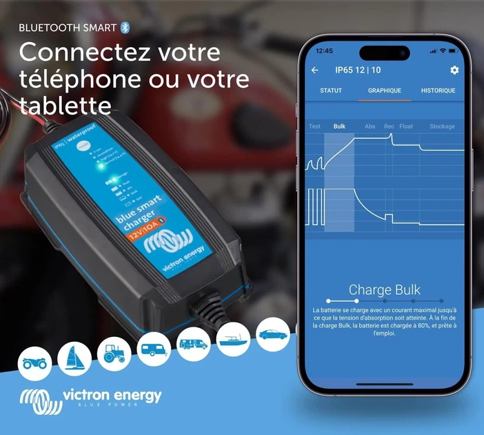 Зарядное устройство Victron Energy Blue Smart IP65 12 Volt 10 Аmp - изображение 3