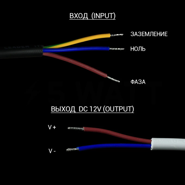 Блок питания герметичный 60W 12V 5A IP67 Biom Professional WBP-60-12 - изображение 7