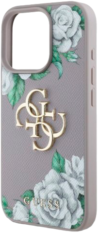 Панель Guess Grained Roses Big 4G для Apple iPhone 16 Pro Purple (3666339427245) - зображення 6