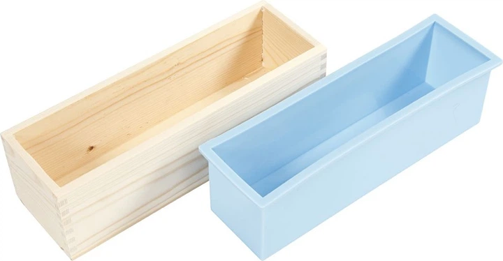 Forma silikonowa w drewnianym pudełku Creativ Company do wyrobu mydła 1500 ml (5712854435109) - obraz 2