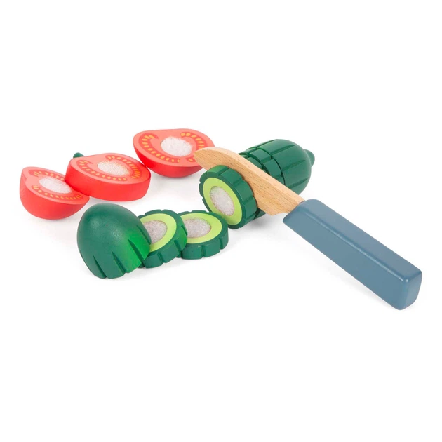 Zestaw do zabawy Small Foot do robienia sałatek 11 elementów 5410996 (4020972126122) - obraz 4