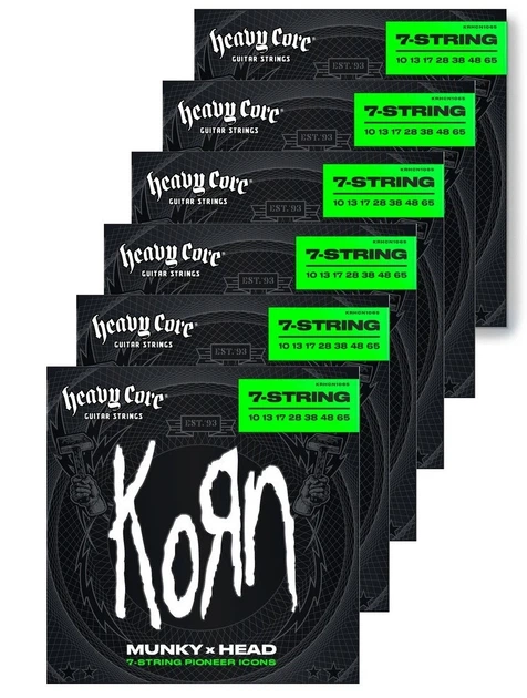 Струни для электрогитары DUNLOP KRHCN1065-7 Korn Heavy Core 10-65 - Фото 4 Струни для электрогитары DUNLOP KRHCN1065-7 Korn Heavy Core 10-65 - изображение 4