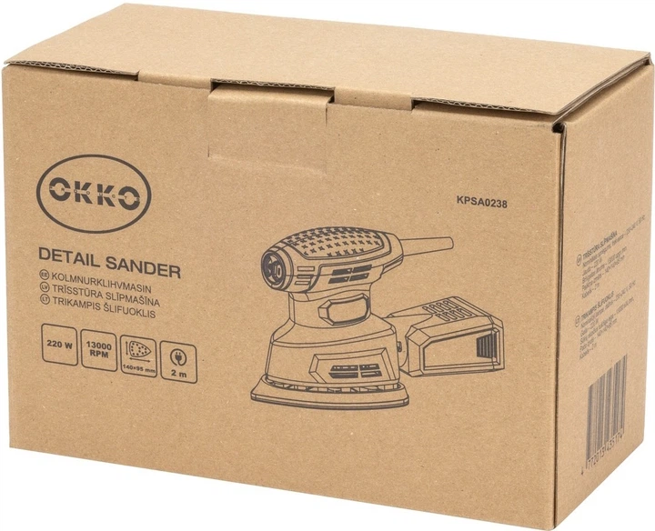 Електрична трикутна шліфувальна машина Okko KPSA0238 220 Вт (4772013435174) - зображення 4