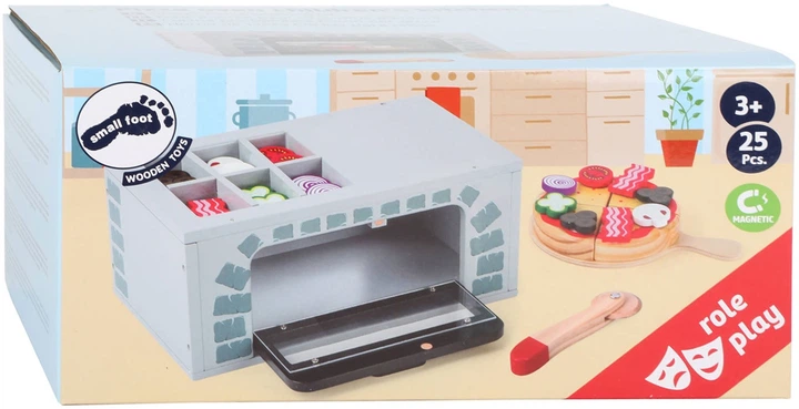 Zestaw do zabawy Small Foot piec do pizzy 25 elementów 5410767 (4020972112040) - obraz 1