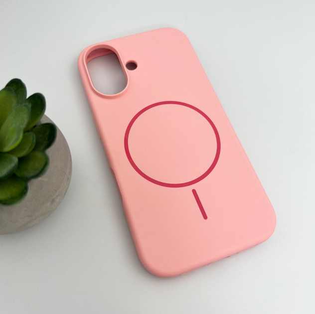 Защитный чехол-накладка Cosmic Silicone Case Magnetic для Apple iPhone 17 Pink (SilMag17-12) - изображение 3