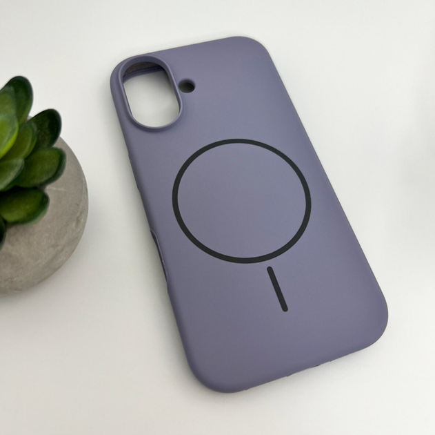 Защитный чехол-накладка Cosmic Silicone Case Magnetic для Apple iPhone 17 Lavender Grey (SilMag17-50) - изображение 3