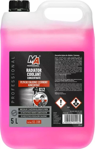 Koncentrat płynu do chłodnic MA Professional G12 Czerwony 5 L (5905694014065)  - obraz 1