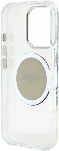 Панель Guess IML Metal Colored Circle Classic Logo MagSafe для Apple iPhone 16 Pro Transparent/Gray (3666339428747) - зображення 7