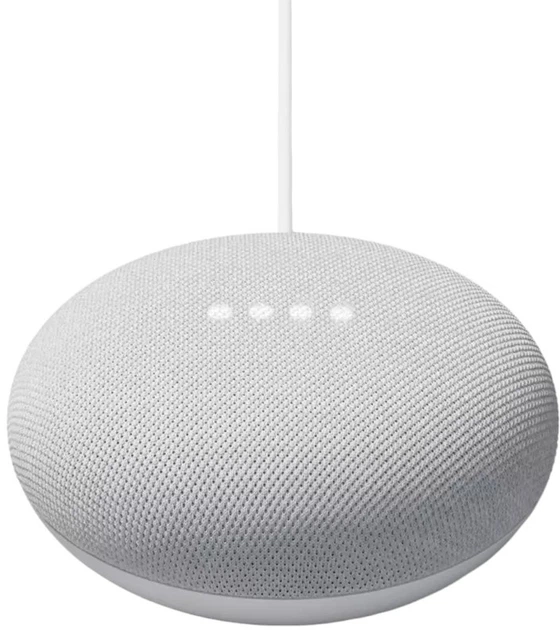 Портативна колонка Google Nest Mini Chalk 15W RGB Light grey (GA00638-ES) (2629105FE3C3WD) - Уцінка - зображення 1
