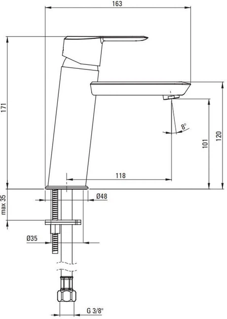Bateria zlewozmywakowa Deante Arnika BQA_N20M Czarna - obraz 2