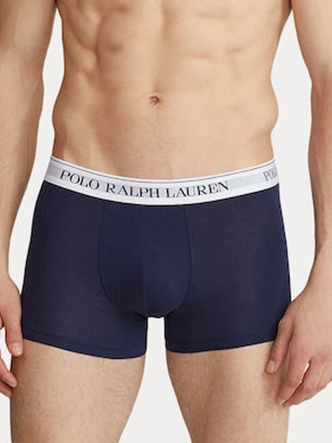 Набір трусів-боксерів чоловічих бавовняних Polo Ralph Lauren 714830299058 M 3 шт Темно-синій (3616538408170) - зображення 2