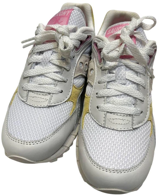 Жіночі кросівки Saucony Shadow 6000 S60765-2 38 (7US) 23.5 см Білий/Жовтий (195019050310) (955555904394309) - Уцінка - зображення 3