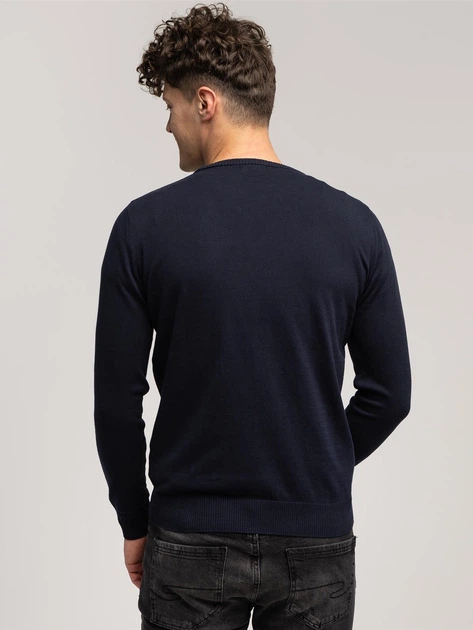 Sweter męski bawełniany Lee Cooper Andy-Organic L Granatowy (5905991746416) - obraz 3