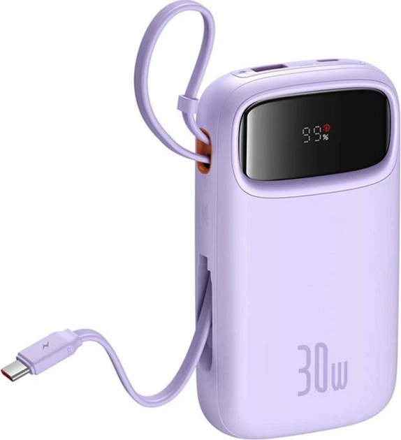 УМБ Baseus Qpow 2 20000 мАг 30 Вт Purple (P10055009513-00) - зображення 3